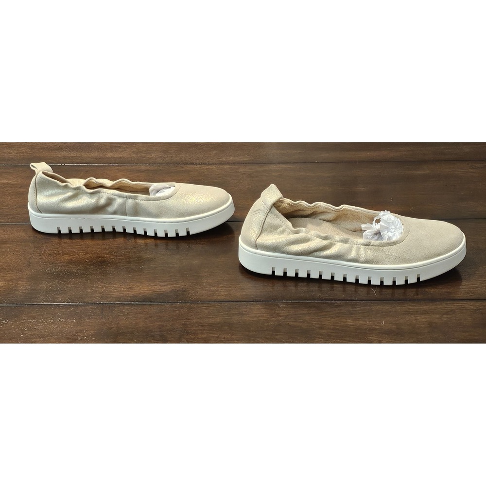 Vionic Uptown‎ Ballet Slip On Sneakers Women's Size 8 Gold 1" Platform